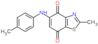 2-methyl-5-[(4-methylphenyl)amino]-1,3-benzothiazol-4,7-dion