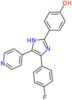 4-[4-(4-fluorophenyl)-5-pyridin-4-yl-1,3-dihydro-2H-imidazol-2-ylidene]cyclohexa-2,5-dien-1-one