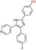 4-(4-Fluorophenyl)-2-(4-hydroxyphenyl)-5-(4-pyridyl)-1H-imidazole