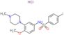 4-iodo-N-[4-methoxy-3-(4-methylpiperazin-1-yl)phenyl]benzenesulfonamide hydrochloride