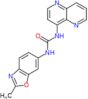 Urea, N-(2-methyl-6-benzoxazolyl)-N′-1,5-naphthyridin-4-yl-, hydrochloride (1:1)