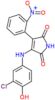3-[(3-chloro-4-hydroxyphenyl)amino]-4-(2-nitrophenyl)-1H-pyrrole-2,5-dione