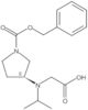 1-(Phenylmethyl) (3S)-3-[(carboxymethyl)(1-methylethyl)amino]-1-pyrrolidinecarboxylate