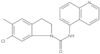 6-Chloro-2,3-dihydro-5-methyl-N-5-quinolinyl-1H-indole-1-carboxamide