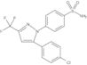 4-[5-(4-Chlorophenyl)-3-(trifluoromethyl)-1H-pyrazol-1-yl]benzenesulfonamide