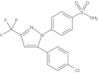 4-[5-(4-Chlorophenyl)-3-(trifluoromethyl)pyrazol-1-yl]benzenesulfonamide