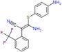 (2Z)-3-amino-3-[(4-aminophenyl)sulfanyl]-2-[2-(trifluoromethyl)phenyl]prop-2-enenitrile