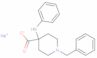 4-Piperidinecarboxylic acid, 4-(phenylamino)-1-(phenylmethyl)-, sodium salt (1:1)