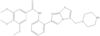 3,4,5-Trimethoxy-N-[2-[3-(1-piperazinylmethyl)imidazo[2,1-b]thiazol-6-yl]phenyl]benzamide