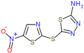5-[(5-nitro-1,3-thiazol-2-yl)sulfanyl]-1,3,4-thiadiazol-2-amine