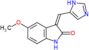 (3Z)-3-(1H-imidazol-5-ylmethylidene)-5-methoxy-1,3-dihydro-2H-indol-2-one