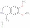 Isoquinoline, 1,2,3,4-tetrahydro-6,7-dimethoxy-1-methyl-, hydrochloride (1:1), (1S)-