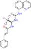 (2E)-3-Phenyl-N-[2,2,2-trichloro-1-[[(8-quinolinylamino)thioxomethyl]amino]ethyl]-2-propenamide