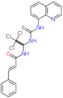 (2E)-3-phenyl-N-{2,2,2-trichloro-1-[(quinolin-8-ylcarbamothioyl)amino]ethyl}prop-2-enamide
