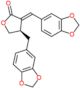 (3E,4R)-4-(1,3-benzodioxol-5-ylmethyl)-3-(1,3-benzodioxol-5-ylmethylidene)dihydrofuran-2(3H)-one