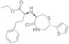 (2S,6R)-6-[[1(s)-Ethoxycarbonyl-3-phenylpropyl]amino]-5-oxo-(2-thienyl)perhydro-1,4-thiazepine