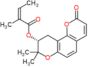 (9R)-8,8-dimethyl-2-oxo-9,10-dihydro-2H,8H-pyrano[2,3-f]chromen-9-yl (2Z)-2-methylbut-2-enoate
