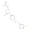 Acetamide,N-[(3S)-1-[4-[(3-fluorophenyl)methoxy]phenyl]-5-oxo-3-pyrrolidinyl]-