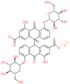 [9,9′-Bianthracene]-2,2′-dicarboxylic acid, 5,5′-bis(β-D-glucopyranosyloxy)-9,9′,10,10′-tetrahydro…