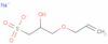 1-Propanesulfonic acid, 2-hydroxy-3-(2-propen-1-yloxy)-, sodium salt (1:1)