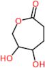 5,6-dihydroxyoxepan-2-one (non-preferred name)