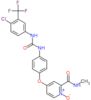 4-[4-({[4-chloro-3-(trifluoromethyl)phenyl]carbamoyl}amino)phenoxy]-N-methylpyridine-2-carboxamide 1-oxide