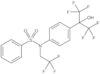 N-(2,2,2-Trifluoroethyl)-N-[4-[2,2,2-trifluoro-1-hydroxy-1-(trifluoromethyl)ethyl]phenyl]benzenesulfonamide