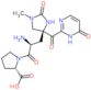 (4S)-Hexahydro-1-methyl-2,6-dioxo-4-pyrimidinecarbonyl-L-histidyl-L-proline