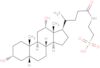 2-{[(3alpha,5beta,12alpha)-3,12-dihydroxy-24-oxocholan-24-yl]amino}ethanesulfonic acid