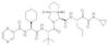 Cyclopenta(c)pyrrole-1-carboxamide, (2S)-2-cyclohexyl-N-(pyrazinylcarbonyl)glycyl-3-methyl-L-valyl-N-((1S)-1-((cyclopropylamino)oxoacetyl)butyl)octahydro-, (1S,3aR,6aS)-