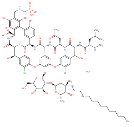 Vancomycin, N3′′-[2-(decylamino)ethyl]-29-[[(phosphonomethyl)amino]methyl]-, hydrochloride (1:1)