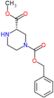 1-benzyl 3-methyl (3S)-piperazine-1,3-dicarboxylate