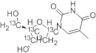 [1',2',3',4',5'-13C5]THYMIDINE