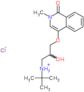 1(2H)-Isoquinolinone, 4-[3-[(1,1-dimethylethyl)amino]-2-hydroxypropoxy]-2-methyl-, hydrochloride (…