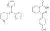 o-(p-hydroxybenzoyl)benzoic acid, compound with 3-(di-2-thienylmethylene)-1-methylpiperidine (1:1)