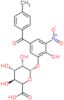 (3S,4S,5S,6S)-3,4,5-trihydroxy-6-[2-hydroxy-5-(4-methylbenzoyl)-3-nitro-phenoxy]tetrahydropyran-2-carboxylic acid