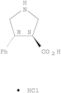 3-Pyrrolidinecarboxylic acid, 4-phenyl-, hydrochloride (1:1), (3S,4R)-