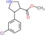 methyl 4-(3-chlorophenyl)pyrrolidine-3-carboxylate