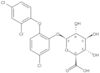 5-Chloro-2-(2,4-dichlorophenoxy)phenyl β-<span class="text-smallcaps">D</span>-glucopyranosiduronic acid