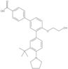 3′′-(1,1-Dimethylethyl)-4′-(2-hydroxyethoxy)-4′′-(1-pyrrolidinyl)[1,1′:3′,1′′-terphenyl]-4-carboxylic acid