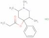 4-Piperidinol, 1,2,5-trimethyl-4-phenyl-, 4-propanoate, hydrochloride (1:1)