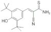 (2E)-3-[3,5-Bis(1,1-dimetiletil)-4-hidroxifenil]-2-ciano-2-propenotioamida