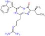 2-(3-{2-[(2S)-butan-2-yl]-6-(1H-indol-3-yl)-3-oxo-3,7-dihydroimidazo[1,2-a]pyrazin-8-yl}propyl)gua…