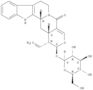 Oxayohimban-21-one,19,20-didehydro-16-ethenyl-17-(b-D-glucopyranosyloxy)-, (3b,15b,16a,17b)-