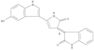 (3E)-3-[5-(5-hydroxy-1H-indol-3-yl)-2-oxo-1,2-dihydro-3H-pyrrol-3-ylidene]-1,3-dihydro-2H-indol-...