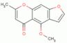 4-methoxy-7-methylfuro[3,2-g]chromen-5-one