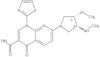 (+)-7-[3(S)-Methoxy-4(S)-(methylamino)pyrrolidin-1-yl]-4-oxo-1-(2-thiazolyl)-1,4-dihydro-1,8-naphthyridine-3-carboxylic acid