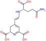 (2S)-4-[(E)-2-{[(1S)-4-amino-1-carboxy-4-oxobutyl]amino}ethenyl]-2,3-dihydropyridine-2,6-dicarboxy…