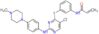 N-{3-[(5-Chloro-2-{[4-(4-methyl-1-piperazinyl)phenyl]amino}-4-pyrimidinyl)sulfanyl]phenyl}acrylamide
