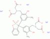 tetrasodium N,N'-[3H-2,1-benzoxathiol-3-ylidenebis[(6-hydroxy-5-methylphen-3,1-ylene)methylene]]bis[N-(carboxylatomethyl)aminoacetate] S,S-dioxide
